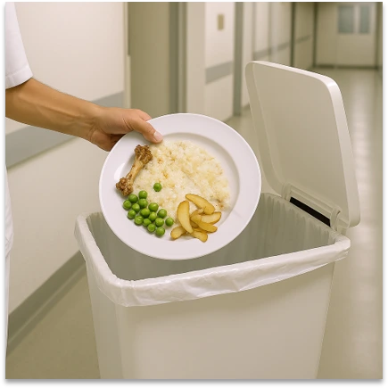 Food spillage in Hospitals